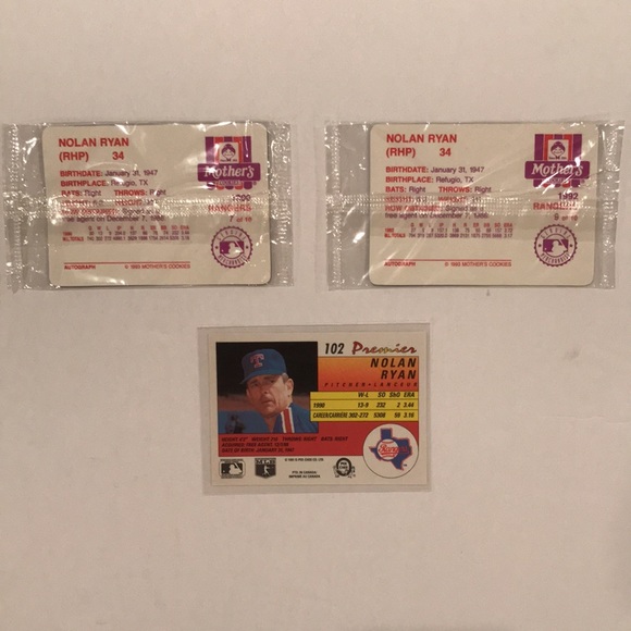 Nolan Ryan baseball cards 1993 Mother’s Cookies & 1991 OPC Premier - Picture 2 of 2